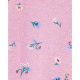 Carters Girls 0-9 Months Floral Snap-Up Cotton Sleep & Play