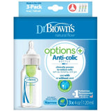 Dr. Brown's Options Anti-Colic Narrow Baby Bottles - 4oz, 3 Count