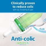 Dr. Browns Natural Flow Anti-Colic Options+ Narrow Baby Bottle, Pink, 4oz, Slow Flow, 0m+, 3 Pack
