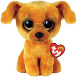 Ty Toys Beanie Boo Lightbrown Dog Zuzu - 6 inches / 15 cm