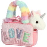 Aurora® Fashionable Fancy Pals™ Rainbow Love™ Stuffed Animal - On-The-go Companions