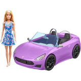 Mattel Barbie Doll with Purple Convertible