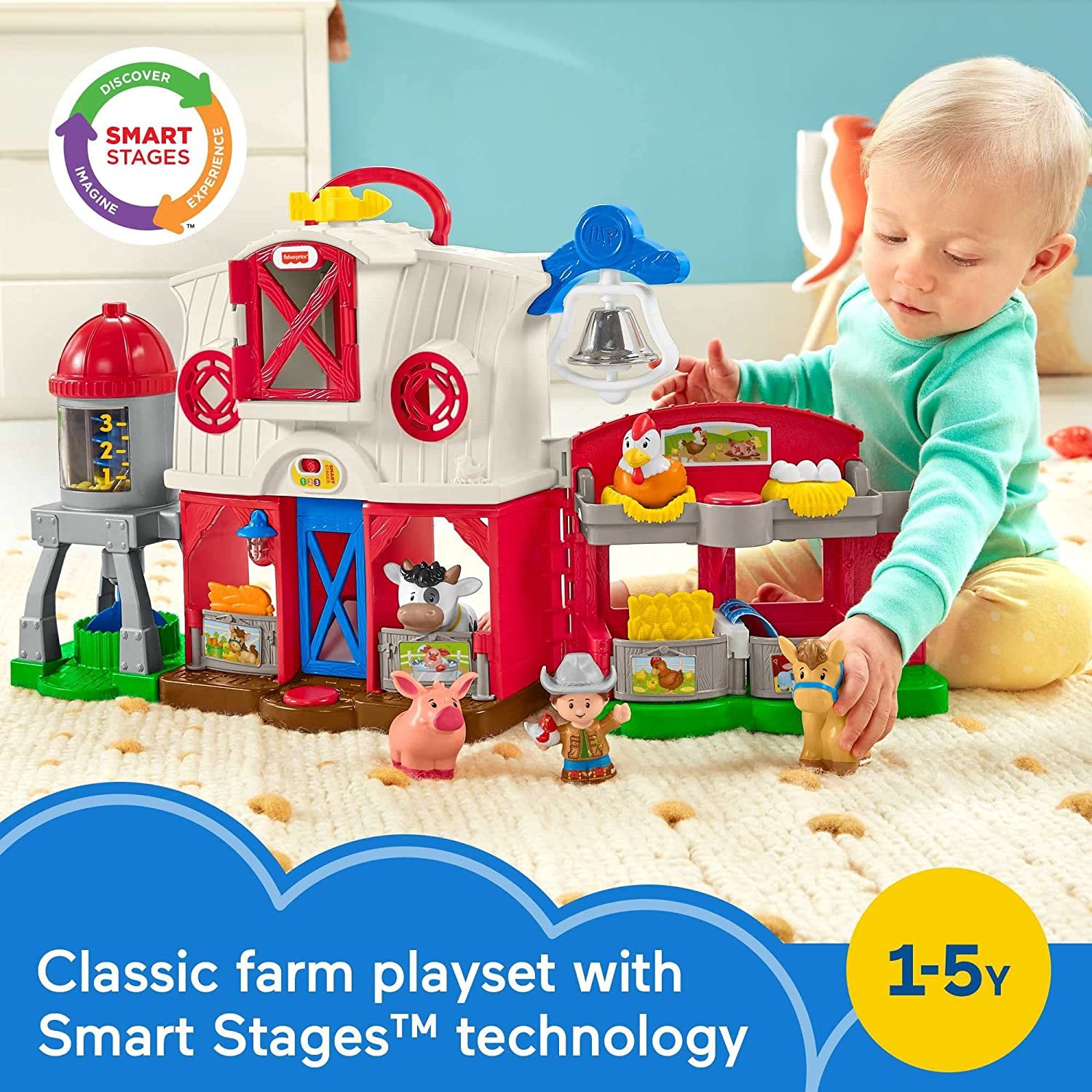 Fisher Price Little People Toddler Learning Toy Caring For Animals Farm