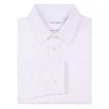 Calvin Klein Boys Slim Fit Solid Stretch Poplin Shirt