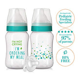 Evenflo Feeding Balance+ Wide Neck Printed Bottles - 9oz, 2-Pack