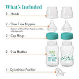 Evenflo Feeding Balance+ Wide Neck Printed Bottles - 9oz, 2-Pack