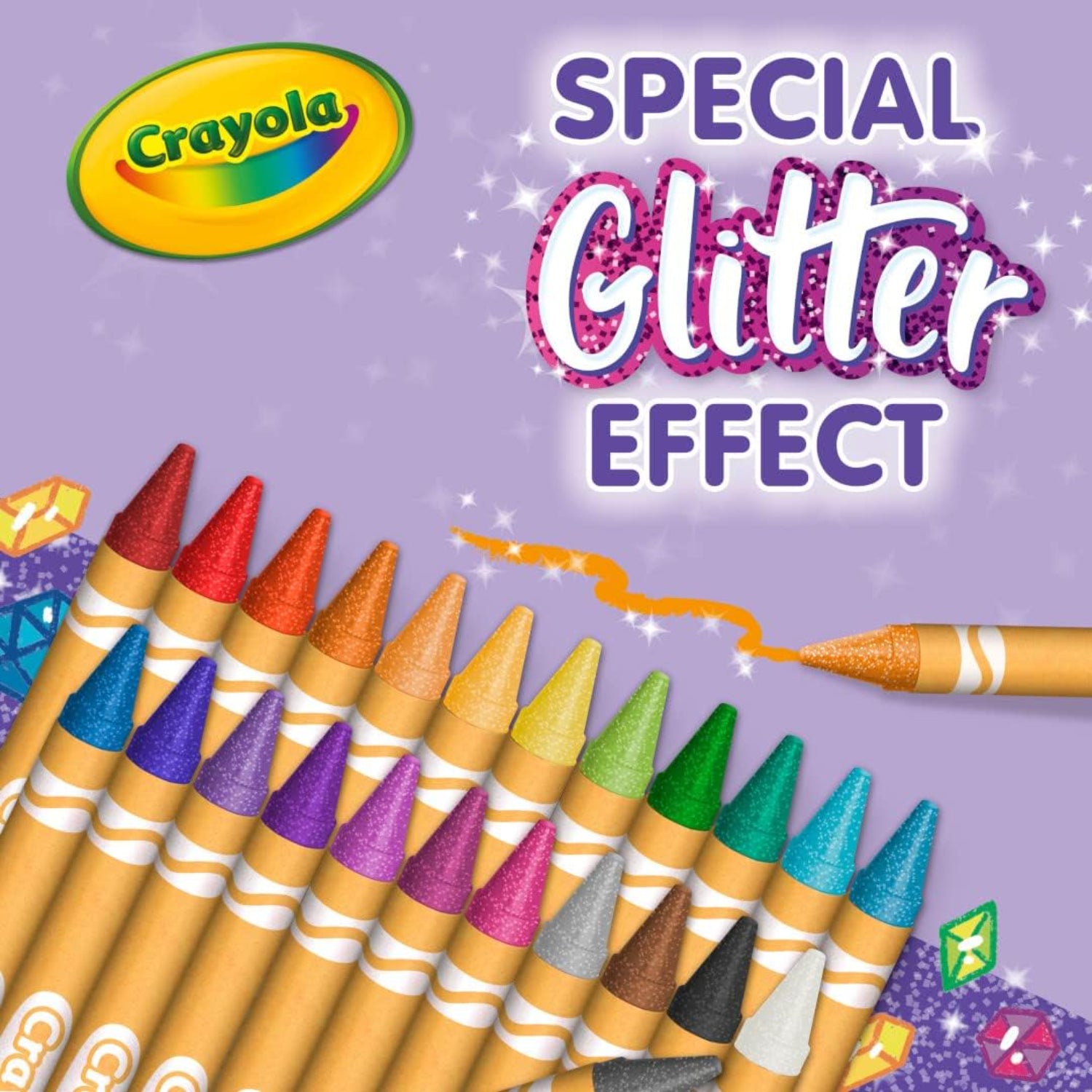 Crayola 24ct Glitter Crayons