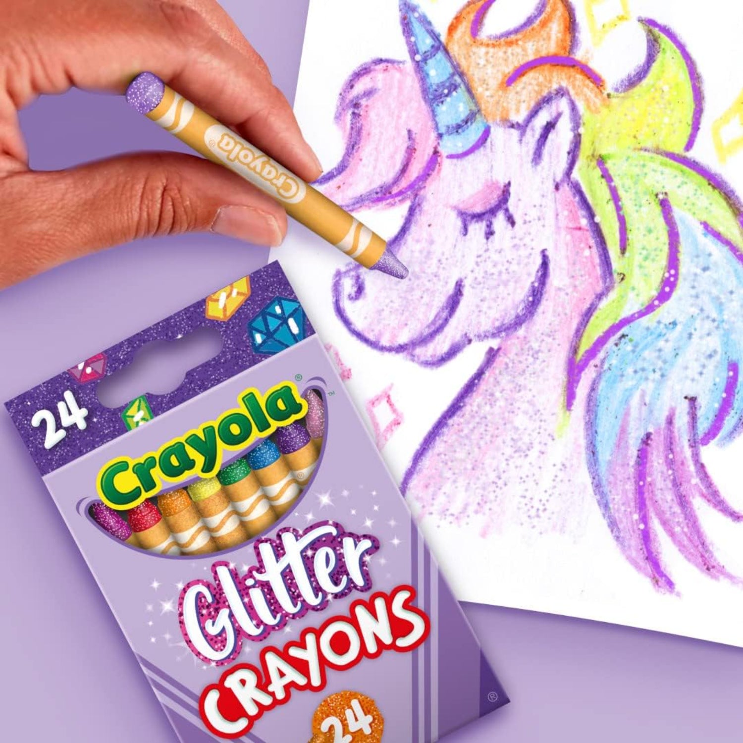 Crayola - Add glimmer effects to both light and dark paper with