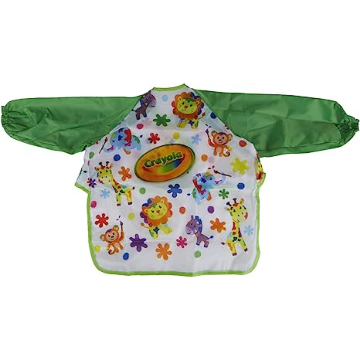 Crayola Art Smock for Toddlers, Small Waterproof Bib, Best Fit for Age 1