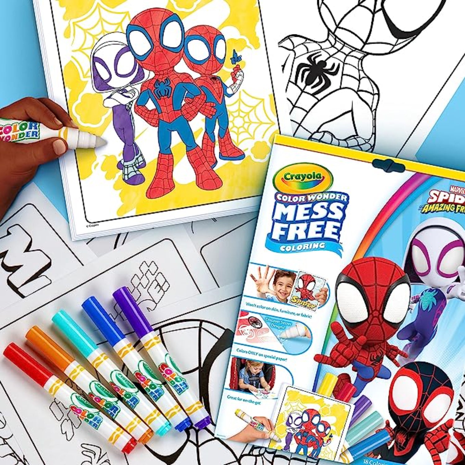 Crayola Color Wonder, Spiderman Coloring Pages & Mess Free Markers