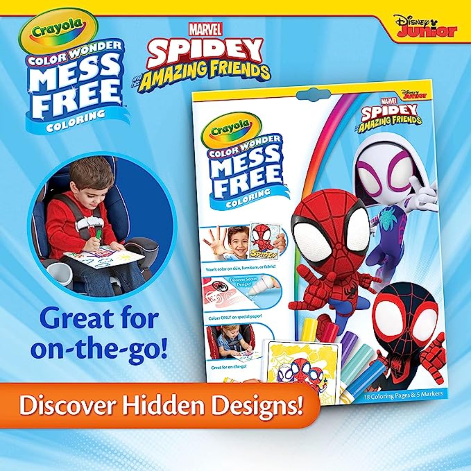 Crayola Color Wonder, Spiderman Coloring Pages & Mess Free