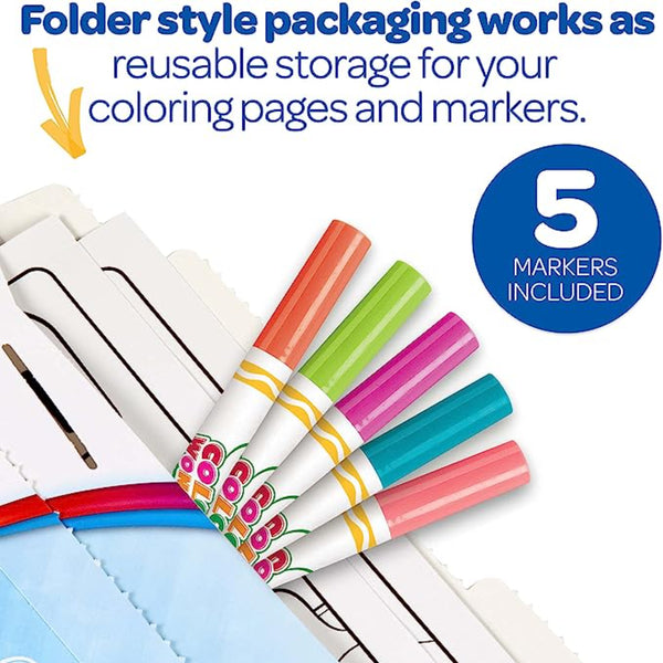 Crayola Wonder Prehistoric Pals, Dinosaur Coloring Pages, Mess Free Co