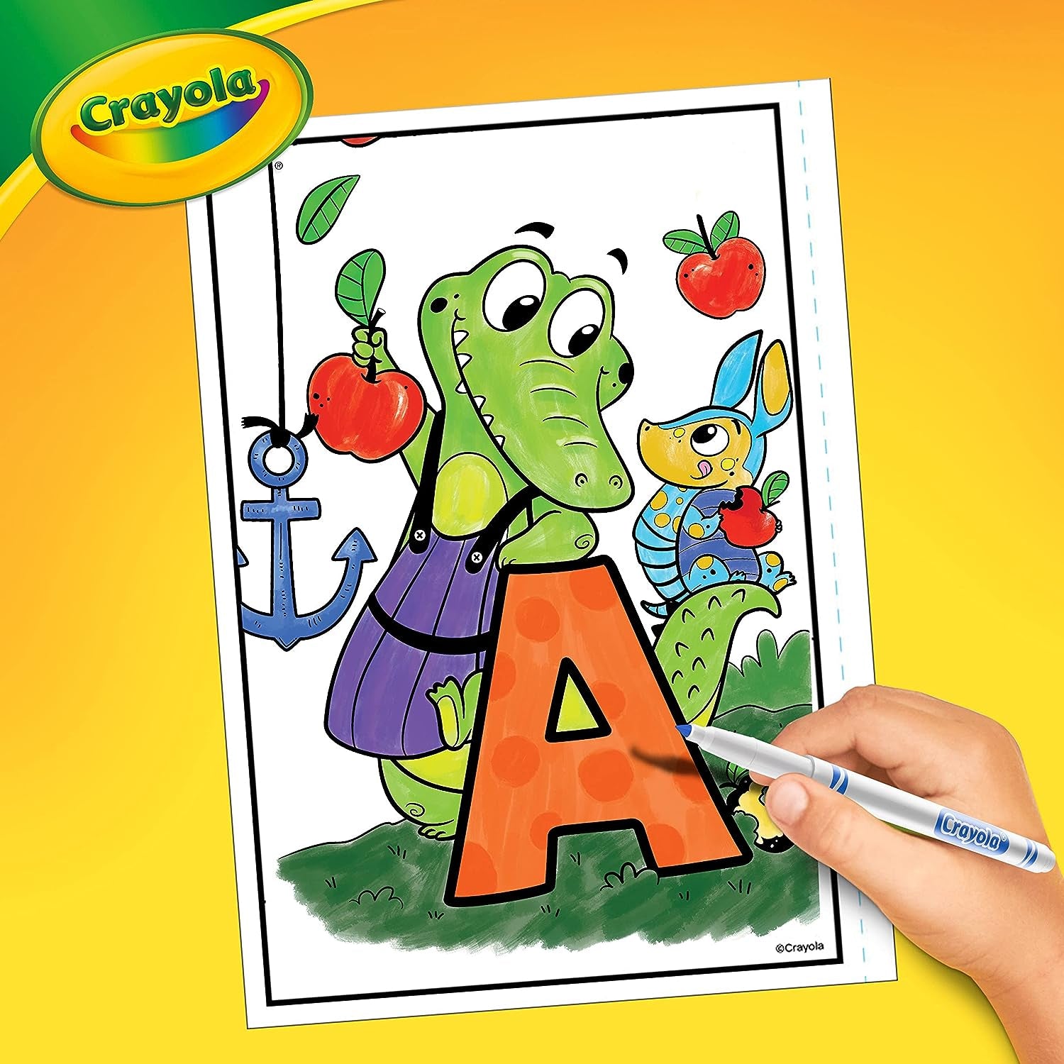 Crayola Alpha Pets Coloring Pages and Stickers, Number & Alphabet Coloring Book