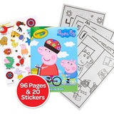 Crayola Peppa Pig Coloring Book with Stickers, Gift for Kids, 96 Pages