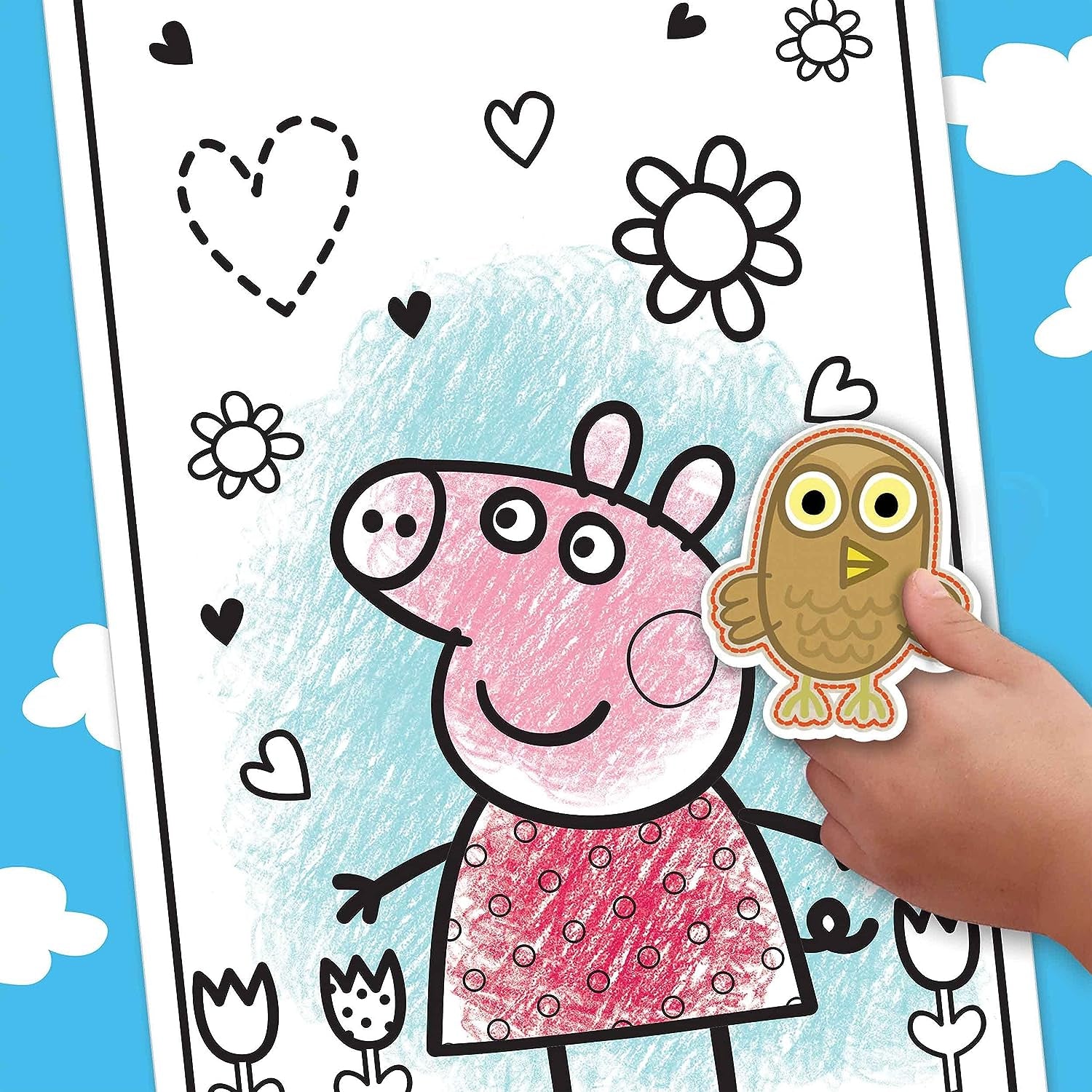 Crayola Peppa Pig Coloring Book with Stickers, Gift for Kids, 96 Pages