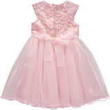 Bonnie Jean Girls 4-6X Sleeveless Floral Social Tulle Dress
