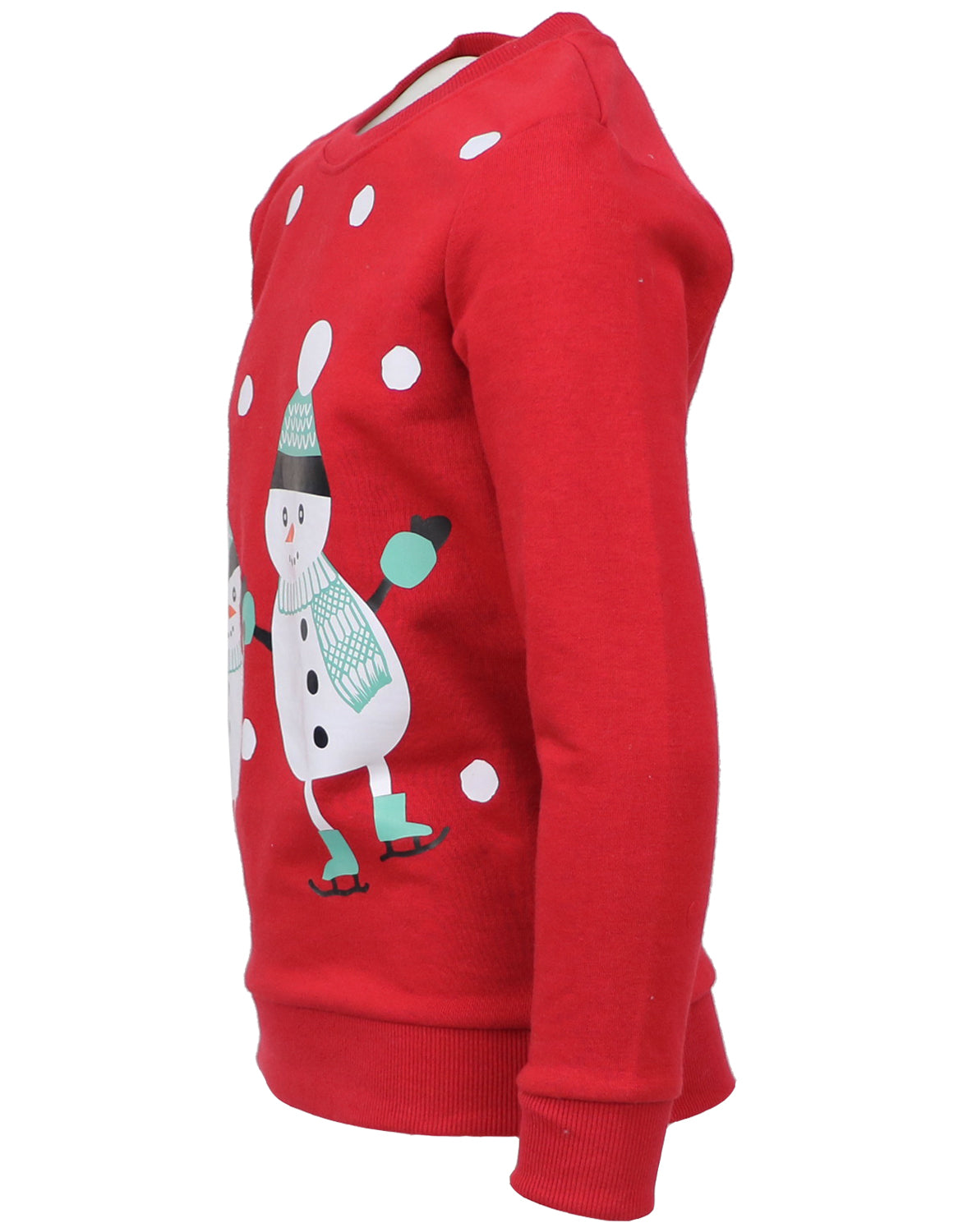 Cyndeelee Girls 2-16 French Terry Playful Snowman Sweatshirt