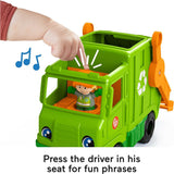Fisher Price Little People Musical Toddler Toy Recycling Truck Garbage Vehicle