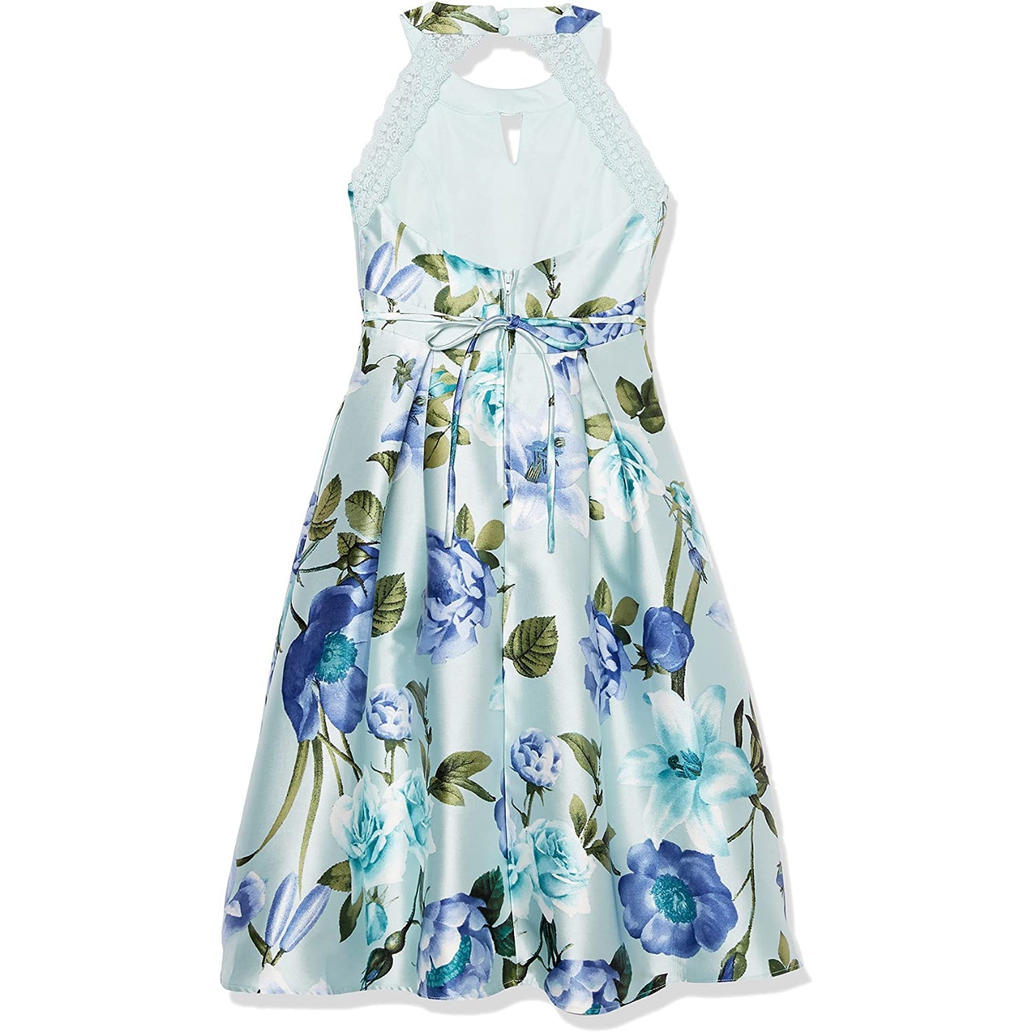 Speechless Girls 7-16 Sleeveless Halter Neck Mikado Dress 16 / Blue Speechless Girls 7-16 Sleeveless Halter Neck Mikado Dress 16 / Blue