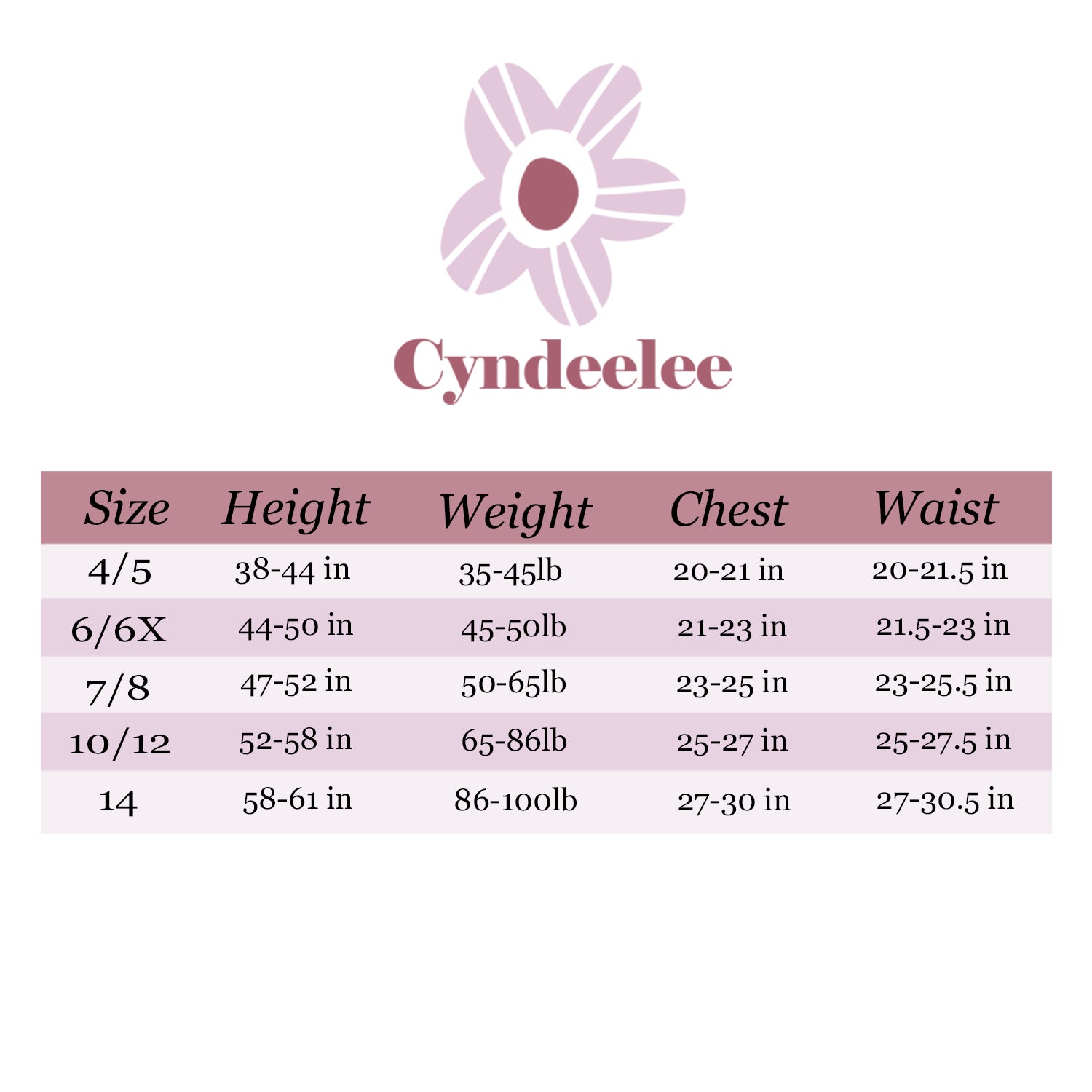 Cyndeelee Girls 4-14 4-Pack Cami