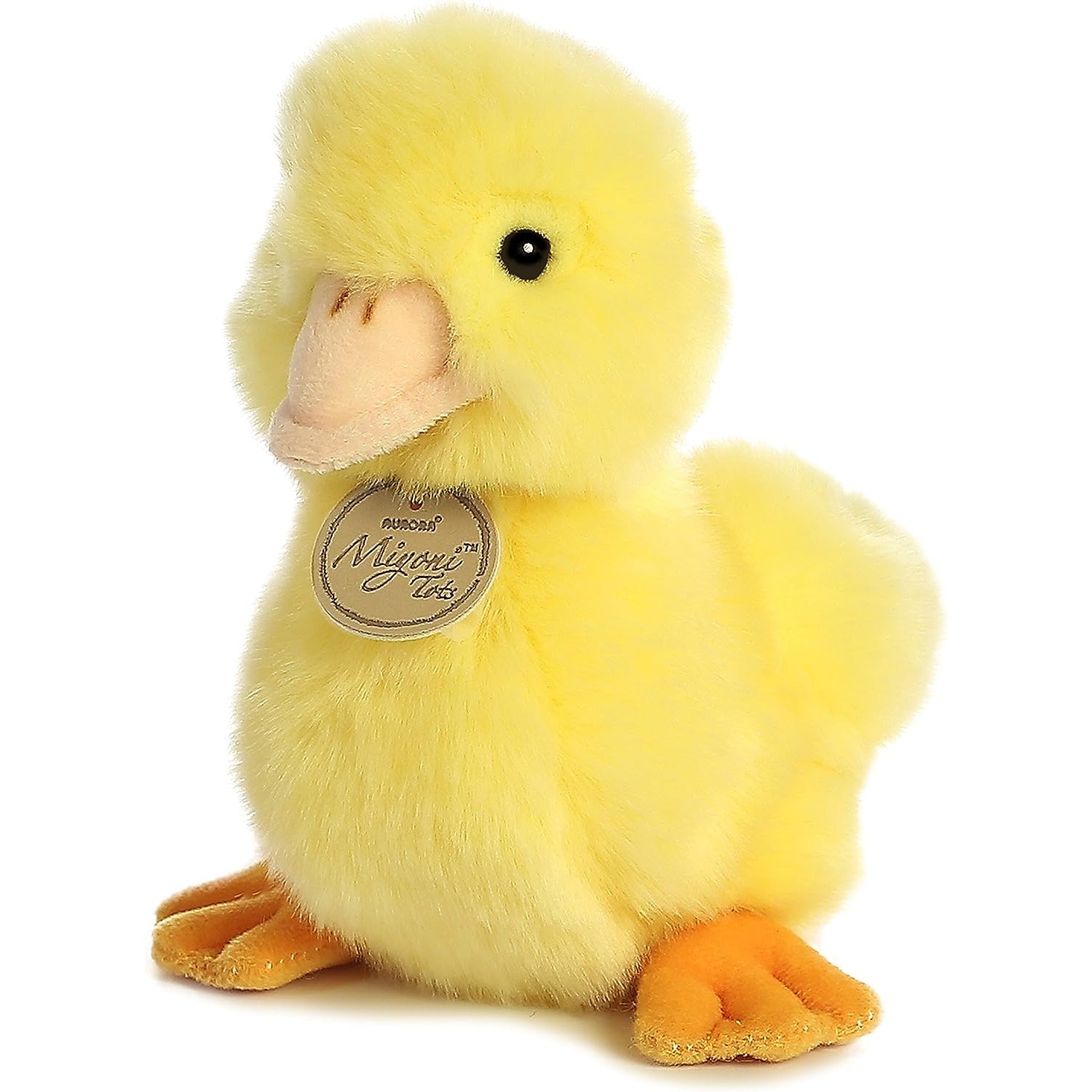Aurora Adorable Miyoni® Duckling Stuffed Animal - Lifelike Detail - Yellow 7.5 Inches
