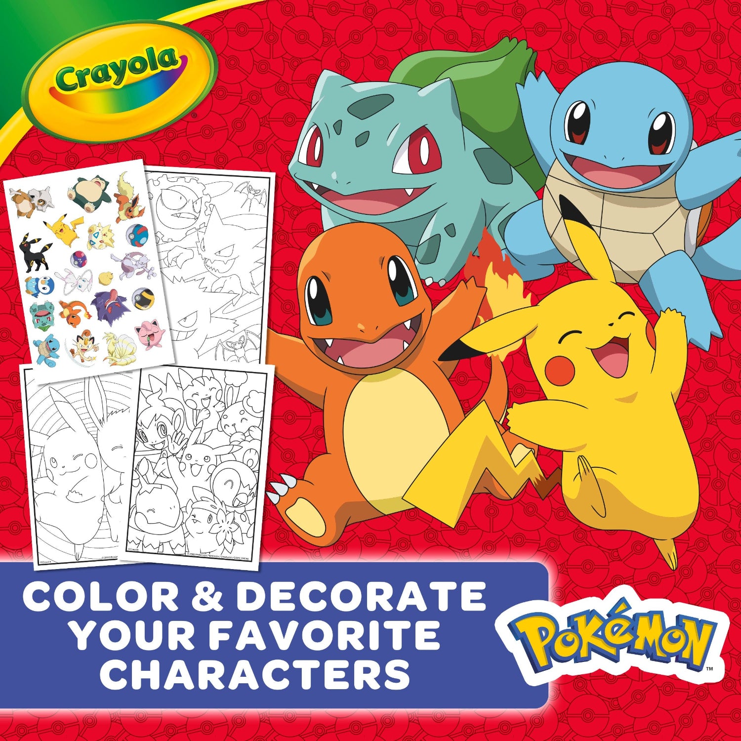 Crayola Coloring Book-Pokemon, 96 Pages – S&D Kids