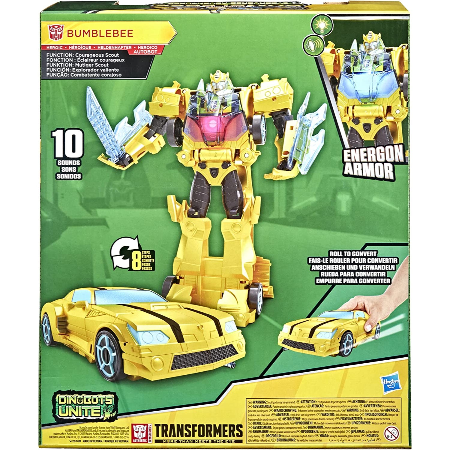 Transformers - Bumblebee Cyberverse Adventures Dinobots Unite Roll N Change Figurine Bumblebee Transformers - Bumblebee Cyberverse Adventures Dinobots Unite Roll N Change Figurine Bumblebee