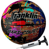Franklin Sports Hard Court Basketball - Official Size Basketball - Indoor + Outdoor Street Basketball