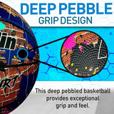 Franklin Sports Hard Court Basketball - Official Size Basketball - Indoor + Outdoor Street Basketball