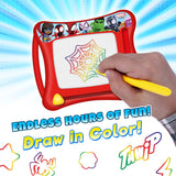 Ja-Ru Marvel Spiderman Magic Magnetic Drawing Board (1 Toy) Draw, Sketch & Doodle Tablet for Kids, Boys & Girls. Car Trip Game & Activity Travel Toys. Mess-Free Educational Learning Pad.