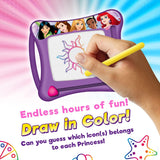 Ja-Ru Disney Princess Magic Draw-Magnetic Drawing Pad (1 Pack). Drawing Kids Board Car Trip Toys | Mess-Free Small Kids Write Board | Creative Activities and Travel Entertainment.