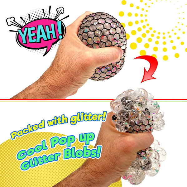 Ja-Ru Heavy Smoosh Mesh Squeeze Toy, Assorted Colors – S&D Kids