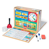 Melissa and Doug School Time! Classroom Play Set Game - Be Teacher or Student