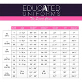 Educated Uniforms Girls 2T-4T Long Sleeve Pique Polo Uniform Shirt