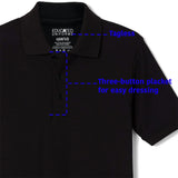 Educated Uniforms Boys 4-20 Short Sleeve Pique Polo Shirt