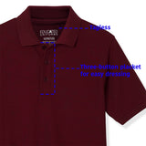 Educated Uniforms Boys 4-20 Short Sleeve Pique Polo Shirt