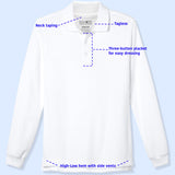 Educated Uniforms Boys 2T-4T Long Sleeve Pique Polo Shirt