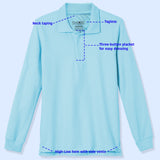 Educated Uniforms Boys 2T-4T Long Sleeve Pique Polo Shirt