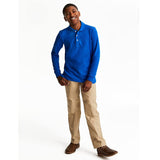 Educated Uniforms Boys 2T-4T Long Sleeve Pique Polo Shirt