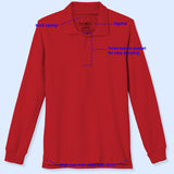 Educated Uniforms Boys 2T-4T Long Sleeve Pique Polo Shirt