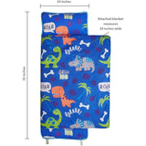 Everyday Kids Dinos Toddler Nap Mat with Removable Pillow