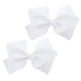 Crystal Collection Girls 2-Pack, 3'' Grosgrain Bow with Alligator Clip Closure