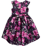 Bonnie Jean Girls 7-16 Floral Mikado Bow Dress