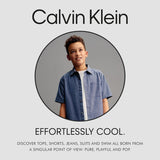 Calvin Klein Boys 4-7 Short Sleeve Micro Pique Solid Polo
