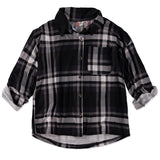 Jolie & Joy Girls 7-16 Plaid Roll Sleeve Button Up Shirt