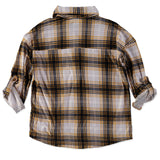 Jolie & Joy Girls 7-16 Plaid Roll Sleeve Button Up Shirt