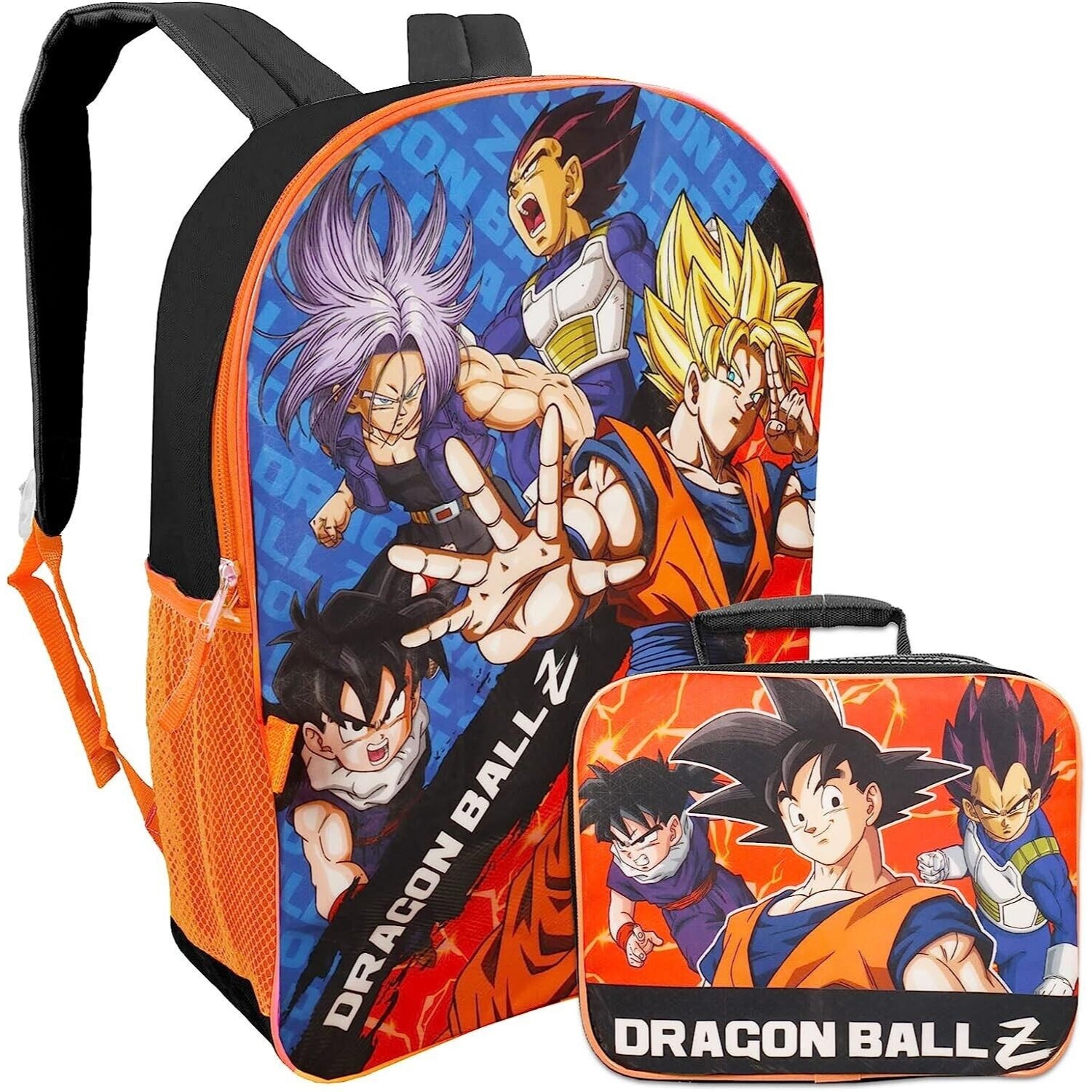 Bioworld Dragon Ball Z Backpack with Lunchbag