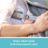 JJ Cole Peek 5-in-1 Position Convertible Baby Carrier, Travel-Friendly and Packable, Convenient Carr