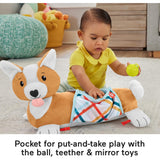 Fisher-Price Baby Tummy Time Toys, 3-in-1 Plush Puppy Wedge