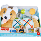 Fisher-Price Baby Tummy Time Toys, 3-in-1 Plush Puppy Wedge